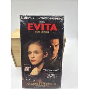 Evita VHS Movie Madonna Antonio Banderas Alan Parker 1997 Musical PG New Sealed